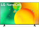 TV LED 43 - LG 43NANO756QC, UHD 4K, Procesador de Gran Potencia 4K α5 Gen 5, Smart TV, DVB-T2 (H.265), Azul oscuro ceniza