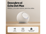 Altavoz inteligente - Amazon Echo Dot Max, 1 tweeter de 0,8 y 1 woofer de 2,5, Omnisense, Glacier White