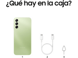 Móvil - Samsung Galaxy A14, Light Green, 64 GB, 4 GB RAM, 6.6 FHD+, Mediatek Helio G85, 5000 mAh, Android