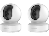 Cámara de vigilancia IP - Ezviz TY1 Duo Pack, Full HD, Interior, Función de visión nocturna, Seguimiento automático, Blanco