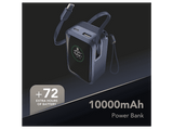 Powerbank - CellularLine Roller, 10000 mAh, Carga rápida, 45 W, 72 horas, USB-C, USAB-A, Azul