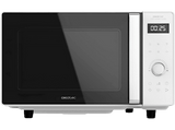 Microondas - Cecotec GrandHeat 2500 Flatbed Touch White, 800 W, 25 l, 8 Funciones, Temporizador, Blanco