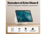Altavoz inteligente - Amazon Echo Show 8, Pantalla Táctil HD 8,7, Cámara de 13MP, Audio Espacial, Glacier White