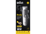Afeitadora corporal - Braun BodyGroomer Series 5 BG5550, +4 accesorios de rasurado, Afeita Y Recorta, Wet&Dry, Gris