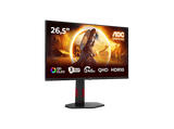 Monitor gaming - AOC Q27G4ZDR, 26.5 QHD, 240 Hz, 0.03 ms, OLED, Altura Ajustable, HDR10, Negro