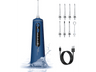 Irrigador - Aquapik Ultra Care Travel, 4 Niveles de Intensidad, 30 a 130 PSI, Carga rápida de 4 horas, Azul