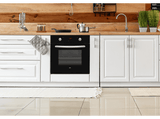 Horno - OK OBO 521-3 M A1, 65 Litros, Independiente, Pirolítico, Bloqueo infantil, Negro