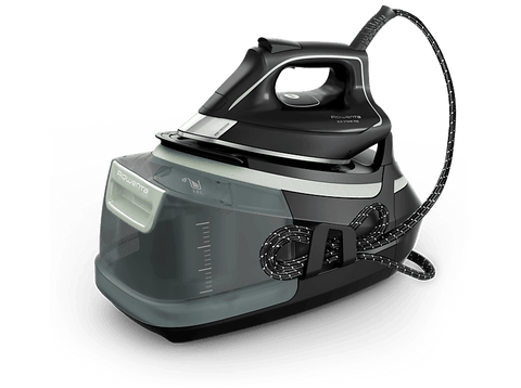 Centro de planchado - Rowenta Eco Steam Pro DG9621, 2800 W, 7.8 bar, 140 g/min, Golpe Vapor 500 g/min, 1.3 L, Suela Microsteam 400 HD 3D Laser, Verde