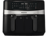 Freidora de aire - Taurus AF2600D, 9 L, 2 Recetas a la vez, 2600 W, 12 Programas, Negro