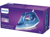 Plancha de vapor - Philips DST3031/20, Golpe de vapor hasta 180 g, Vapor vertical, Calc-Clean integrado, Azul