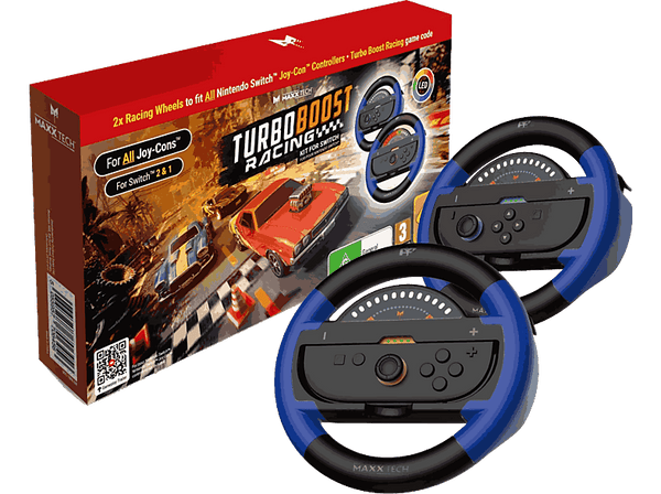 Nintendo Switch 2 Turbo Boost Racing (Código en la caja) + 2 Volantes