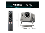 Mini proyector - Hisense M2 Pro, Zoom Óptico, 1300 lúmenes, Autoenfoque, IA, 3D , Gris