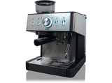 Cafetera express - Koenic KEM 21524 M, 15 bar, 1650 W, 2 Tazas, Botón Grind, Plata