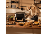 Freidora de aire - Cecotec Cecofry&Grill Smokin' 11000, 2900 W, 11 L, Triple grill, Ahumador, Temperatura dual, Negro
