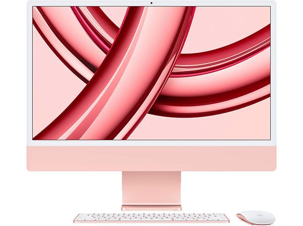 Apple iMac (2023), 24" Retina 4.5K, Chip M3, CPU de 8 núcleos, GPU de 10 núcleos, 8 GB RAM, 256GB SSD, macOS Sonoma, Rosa