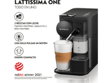 Cafetera de cápsulas – Nespresso De'Longhi Lattissima One EN510.B, 1450 W, 19 bar, Negro