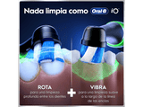 Cepillo eléctrico - Oral-B iO 6S, 5 modos, Seguimiento con app, Pantalla interactiva, Sensor de presión, 4 cabezales, Negro mate, Edición Navidad