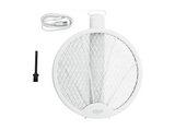 Atrapamosquitos - Jata MOST3555, Raqueta eléctrica antimosquitos, 2W, Plegable, inalámbrico, Blanco