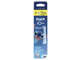 Recambio para cepillo dental - Oral-B iO Kids 6+, Diseño Stitch by Disney, Suave con dientes flojos y encías, 4 unidades