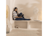 Ventilador de pie - Cecotec EnergySilence 535 2in1, 40 W, 5 aspas, 3 velocidades, Oscilación 75º, Altura regulable, Máx 115 cm, White