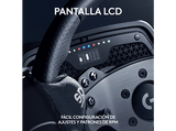 Volante - Logitech G PRO, Palancas de cambio magnéticas, Doble embrague, Force Feedback Trueforce, PC, Ajustes personalizables, Patrones LED, Negro
