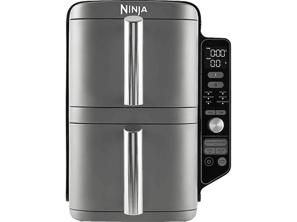 Freidora de aire - Ninja SL400EU, 2470 W, 9.5 l, 6 Programas, 4 Niveles Independientes para Cocinar, Gris