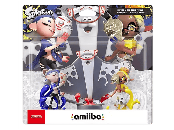 Figura - Nintendo Amiibo Splatoon 3 Deep Cut, Shiver, Frye y Big Man