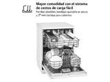 Lavavajillas - LG DF142FW, 14 servicios, 5 programas, 60 cm, QuadWash™, EasyRack™, Blanco