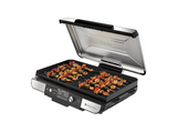 Grill - Ninja GX101EU, 1800 W, Placas: 50 x 50 cm, Detección Digital Inteligente de Temperatura, Rango de temperatura 60ºC a 260°C, Plata/Negro