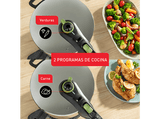 Olla express - Tefal Secure Trendy P2584402, 8 L, 2 programas de cocción, Acero Inoxidable, Verde