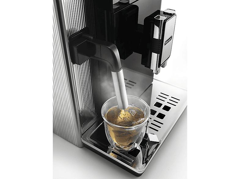 Cafetera superautomática - De'Longhi Maestosa EPAM 960.75.GLM, Molinillo, 1550 W, 2 l, 19 bar, Negro/Inox