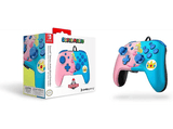 Mando - PDP  Faceoff Deluxe Audio Wired Peach, Para Nintendo Switch, Con Cable, Rosa y Azul