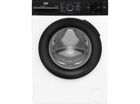Lavadora carga frontal - Beko Energy Spin BM3WFSU39413, 9 kg, 1400 rpm, 15 Programas,  Inverter, Función Vapor, Blanco