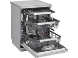 Lavavajillas - LG DF587HVS, 10 servicios, 10 programas, 60 cm, Lavado a vapor, Acero  antihuellas