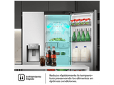 Frigorífico americano - Hisense RS818N4TIE1, No Frost, 179 cm, 636 l, WI-FI, Dispensador Agua & Hielo, Inox