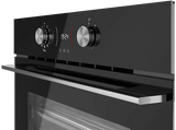 Horno compacto - Teka HLC 8406 BK, Multifunción, Sistema de limpieza integrado, 44 l, 45 cm Ancho, Función Airfry, Negro