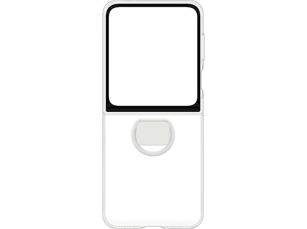 Funda - Samsung Clear Case, Para Samsung Galaxy Z Flip6, Con anillo, Transparente