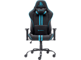 Silla gaming - Newskill Kitsune V2, Cojines cervical y lumbar, Reclinable 180º, Hasta 136 kg, Azul