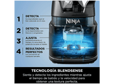 Batidora de vaso - Ninja Detect Power Mixer Pro TB201EU, 1200 W, 1.9 l, Tecnología BlendSense, 15 funciones, Negro, Plata
