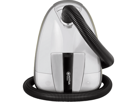 Aspirador con bolsa - Nilfisk Select Allergy EU, 650 W, 3 l, Filtro HEPA 14 Antialérgico, Blanco