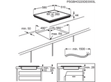 Placa inducción - AEG TO63IQ00IT, 3 Zonas, Zona grande 28 cm, Función Puente, Resistente a los arañazos, 58 cm, Negro Mate