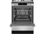 Cocina a gas - Fagor 3CLG-610BX, Gas Natural, 4 quemadores, Horno 77 l, Limpieza por vapor, 60 cm, Inox