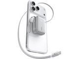 Powerbank - Baseus PicoGo AR11, 10000MAH, 45 W, , 2 USB-C, Carga rápida, 2 cables USB-C, Pantalla inteligente, Carga simultánea, Plata Frost