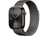 Apple Watch Series 10 (2024), GPS + Cellular, 46 mm, Gesto de doble toque, Caja de titanio Pizarra, Correa Milanese Loop Pizarra, Talla S/M