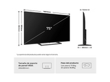 TV QLED 75 - Haier S80G Series H75S80GUX, QLED 4K HDR10+, Google TV, AI Picture Quality, Gaming 120Hz, Negro