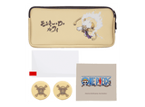 Kit accesorios - FR-TEC One Piece OP1001, Nintendo Switch 2, Incluye Bolsa de transporte+grips+cristal templado+gamuza para limpiar pantalla, Beige