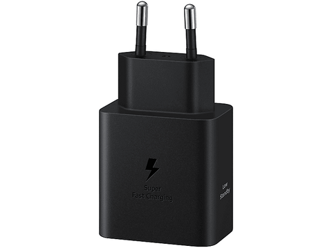 Cargador - Samsung EP-T4511XBEGEU, 45 W, Super rápido, Con cable, Negro