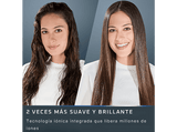Plancha de pelo - Rowenta Air KeraStraight, Plancha secador, 3 en 1, Alisado mojado a seco, Air Keratin, 6 temperaturas, 80 °C a 210 °C, Azul