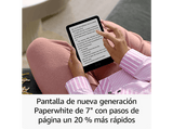 eBook - Amazon Kindle Paperwhite Signature Edition, 7, 32 GB, 300 ppi, Luz frontal autorregulable, Autonomía de semanas, Frambuesa metalizado