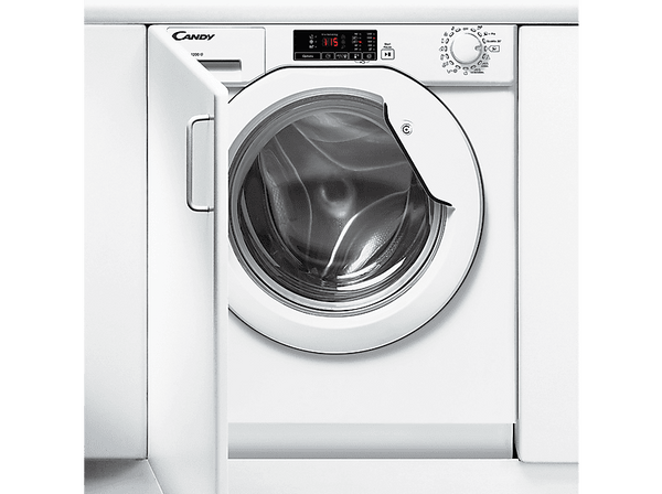 Lavadora integrable - Candy CMWM712D-01, 7Kg, 1200rpm, Escotilla XXL, Inicio diferido, Blanco